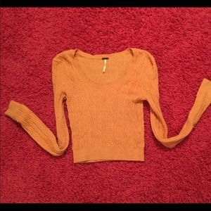 Free people sweater crop top